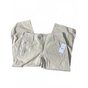 Bay Studio‎ Women's Petite Khaki Chino Capri Pants Size 4P NEW
